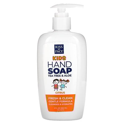 Kids Tea Tree & Aloe Hand Soap, Citrus, 9 fl oz (266 ml)