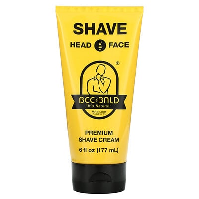 Shave Head & Face, Premium Shave Cream, 6 fl oz (177 ml)