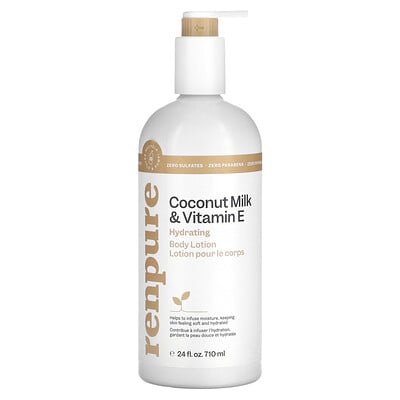 Hydrating Body Lotion, Coconut Milk & Vitamin E, 24 fl oz (710 ml)