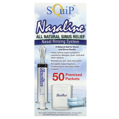 Nasaline, nasal rinsing system , 54 piece kit by Squip : review ...