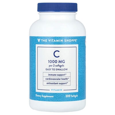 Vitamin C, 1,000 mg, 300 Softgels (500 mg per Softgel)