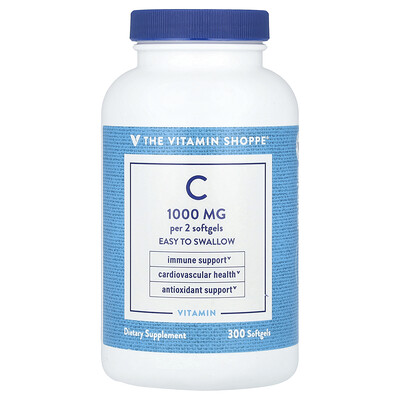 Vitamin C, 1,000 mg, 300 Softgels (500 mg per Softgel)
