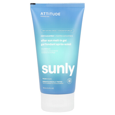 Sunly, After Sun Melt-In Gel, Mint Cucumber , 5.1 fl oz (150 ml)