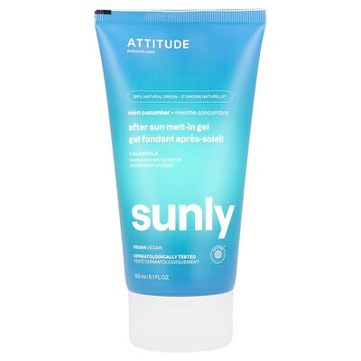 Sunly, After Sun Melt-In Gel, Mint Cucumber , 5.1 fl oz (150 ml)
