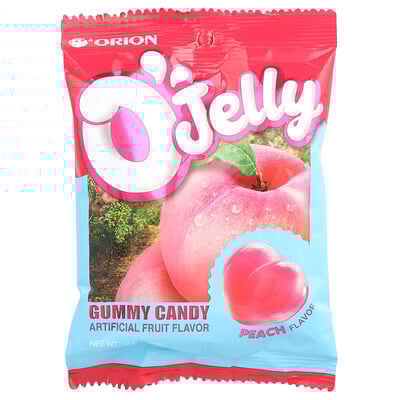 O'Jelly Gummy Candy, Peach, 2.33 oz (66 g)
