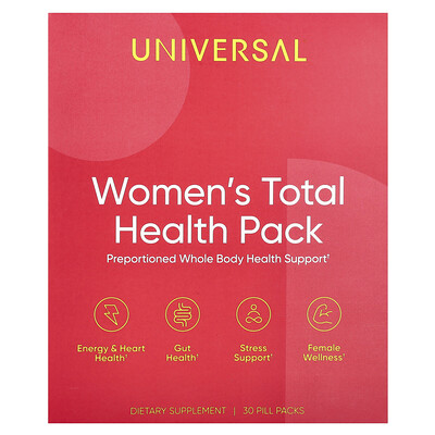 Women's Total Health Pack, 30 Pill Packs