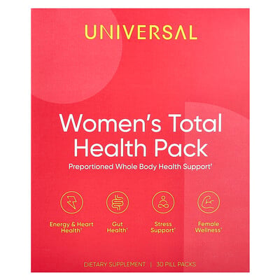 Women's Total Health Pack, 30 Pill Packs