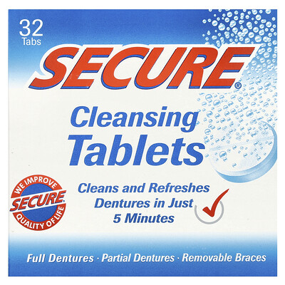 Cleansing tablets, 32 tabs by Secure denture Reviews - Oral care - Try ...
