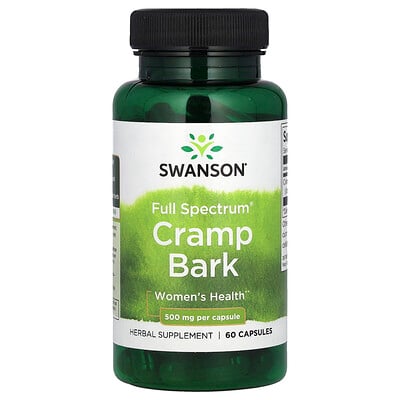 Full Spectrum Cramp Bark, 500 mg, 60 Capsules