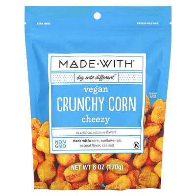 Vegan Crunchy Corn, Cheezy, 6 oz (170 g)