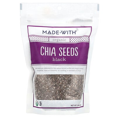 Organic Chia Seeds, Black, 12 oz (340 g)