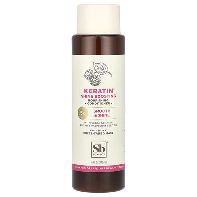 Nourishing Conditioner, Keratin Shine Boosting, For Silky, Frizz-Tamed Hair, 16 fl oz (473 ml)