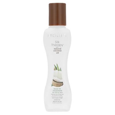 Silk Therapy® with Natural Coconut Oil, Leave-in Treatment for Hair & Skin, 2.26 fl oz (67 ml)