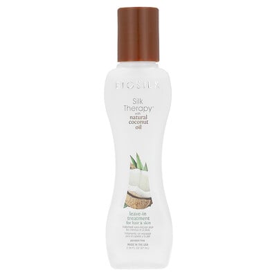 Silk Therapy® with Natural Coconut Oil, Leave-in Treatment for Hair & Skin, 2.26 fl oz (67 ml)