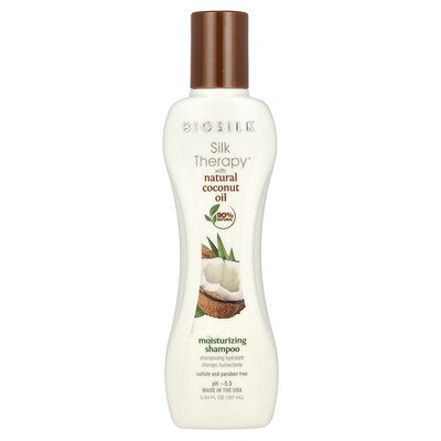 Silk Therapy® with Natural Coconut Oil, Moisturizing Shampoo, 5.64 fl oz (167 ml)