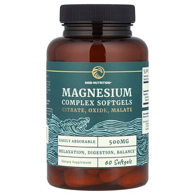 Magnesium Complex, 500 mg , 60 Softgels