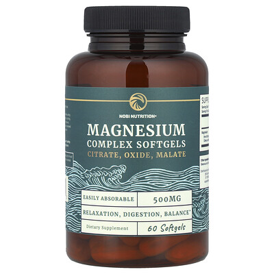 Magnesium Complex, 500 mg , 60 Softgels