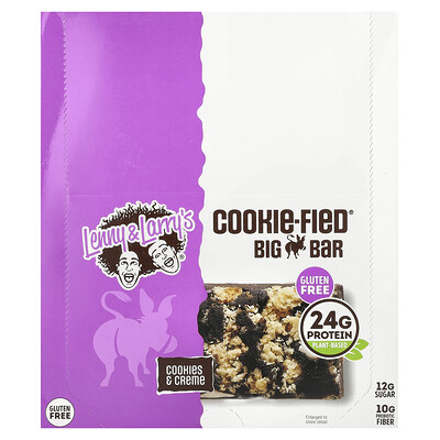 Cookie-Fied® Big Bar, Cookies & Creme, 12 Bars, 3.17 oz (90 g) Each