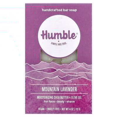 Handcrafted Bar Soap, Mountain Lavender, 4 oz (113 g)