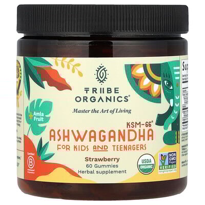 Ashwagandha KSM-66®, For Kids and Teenagers, Strawberry, 60 Gummies