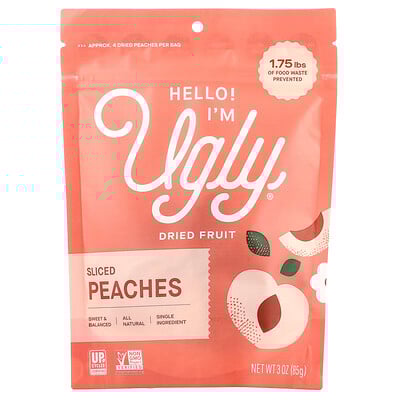 Dried Fruit, Sliced Peaches, 3 oz (85 g)