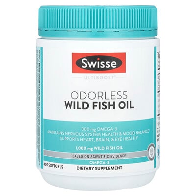 Ultiboost®, Odorless Wild Fish Oil, 1,000 mg, 400 Softgels