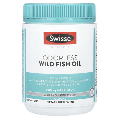Ultiboost®, Odorless Wild Fish Oil, 1,000 mg, 400 Softgels