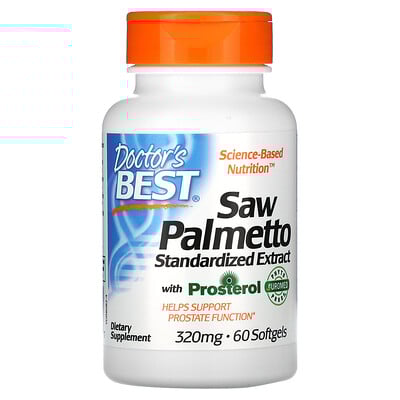 Saw Palmetto, Standardized Extract, 320 mg, 60 Softgels