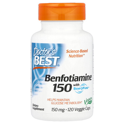 Benfotiamine 150 with BenfoPure™, 150 mg, 120 Veggie Caps