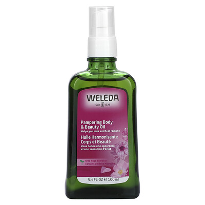 Pampering Body & Beauty Oil, Wild Rose Extracts, 3.4 fl oz (100 ml)
