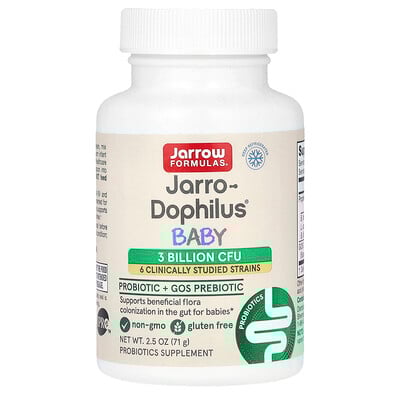 Baby Jarro-Dophilus, Probiotic + GOS Prebiotic, 3 Billion CFU, 2.5 oz (71 g)