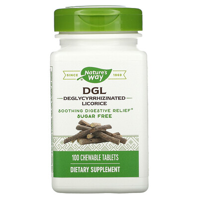 Dgl, deglycyrrhizinated licorice extract, 100 chewable tablets by ...
