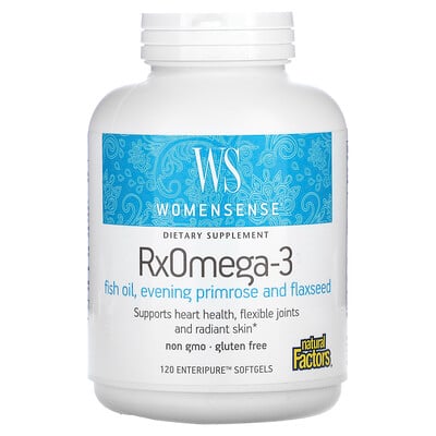 WomenSense, RxOmega-3, 120 Enteripure Softgels