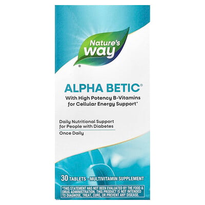 Alpha betic® multivitamin, 30 tablets by Nature's way Reviews ...