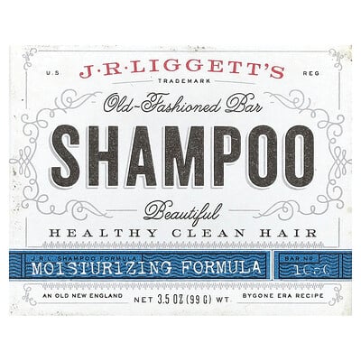 Old-Fashioned Bar Shampoo, Moisturizing Formula, 3.5 oz (99 g)