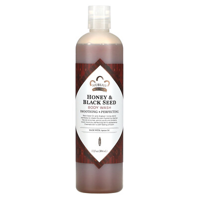 Body Wash, Honey & Black Seed, 13 fl oz (384 ml)