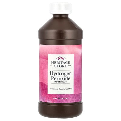 Hydrogen Peroxide Mouthwash, Refreshing Eucalyptus Mint, 16 fl oz (473 ml)