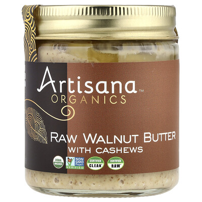 Organics, Raw Walnut Butter with Cashews, 8 oz (227 g)
