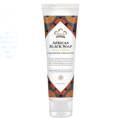 Hand Cream, African Black Soap, 4 fl oz (118 ml)