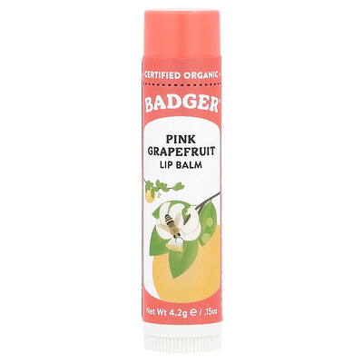 Lip Balm, Pink Grapefruit, 0.15 oz (4.2 g)