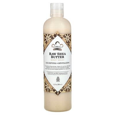 Body Wash, Raw Shea Butter, 13 fl oz (384 ml)