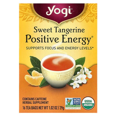Positive Energy®, Sweet Tangerine, 16 Tea Bags, 1.02 oz (29 g)