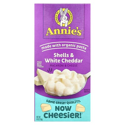 Macaroni & Cheese, Shells & White Cheddar, 6 oz (170 g)