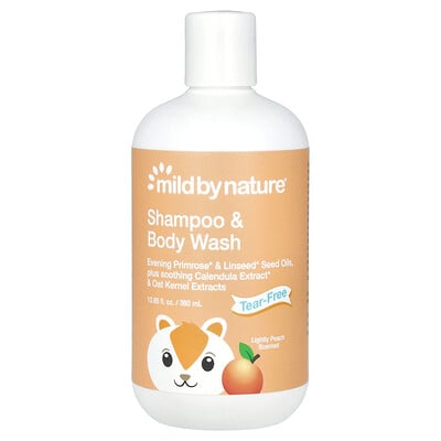 Tear-Free Baby Shampoo & Body Wash, Peach, 12.85 fl oz (380 ml)