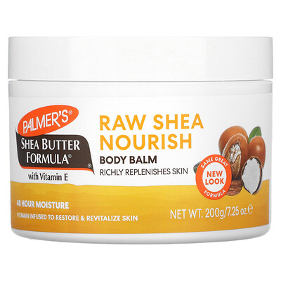 Shea Butter Formula, Raw Shea Nourish, Body Balm with Vitamin E, 7.25 oz (200 g)