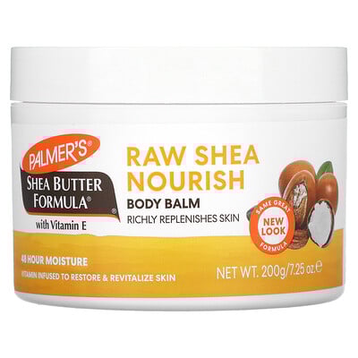 Shea Butter Formula, Raw Shea Nourish, Body Balm with Vitamin E, 7.25 oz (200 g)