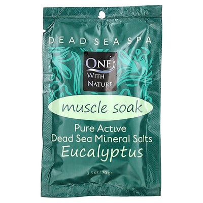 Dead Sea Spa, Mineral Salts, Muscle Soak, Eucalyptus, 2.5 oz (70 g)