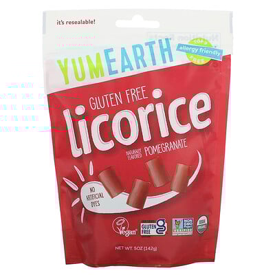 Gluten Free Licorice, Pomegranate, 5 oz (142 g)