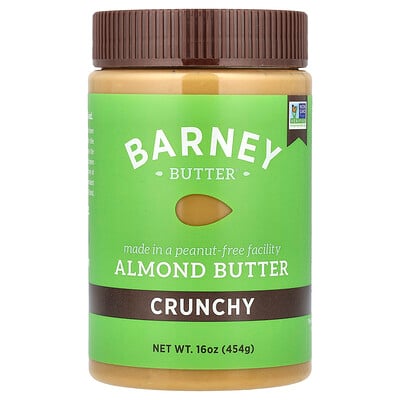 Almond Butter, Crunchy, 16 oz (454 g)