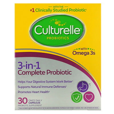 Probiotics 3 in 1 Complete Probiotic With Omega 3s 30 Once Daily Probiotics 3 in 1 Complete Probiotic With Omega 3s 30 Once Daily